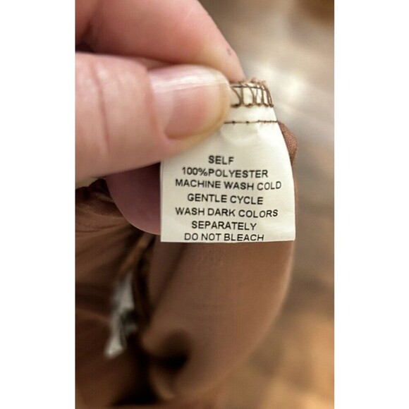 Sundays The Label Womens Brown Split Leg Zip up Pants AU 12 US 8 Medium - Picture 7 of 8